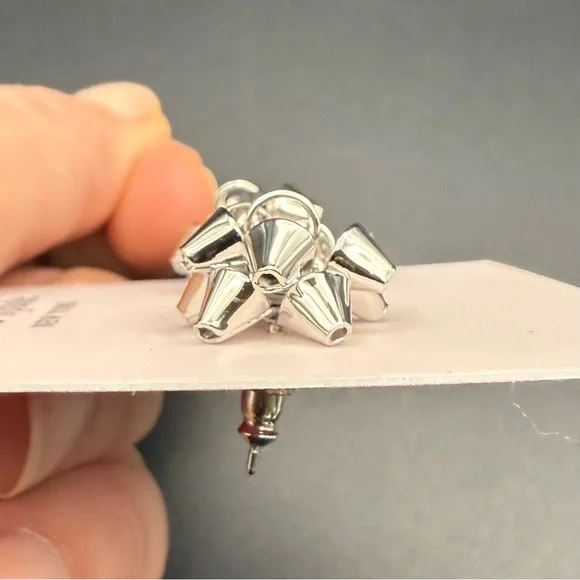 Kate Spade Silver-tone Bow Earrings - Picture 2 of 5